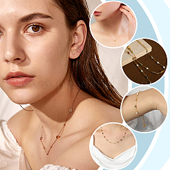 160 шт. 2 стиля латунных крышек для обжимных бусин KK-ME0002-45