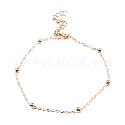 4 pz 4 cavigliere a catena in lega di stile con cuore&nbsp;SJEW-D009-05KCG