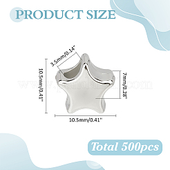 500 шт. пластиковые европейские бусины ccb&nbsp;CCB-ME0001-09