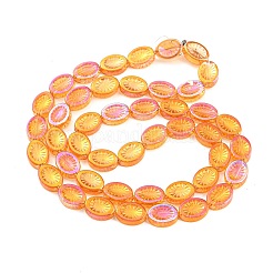 Стеклянные бусины с гальваническим покрытием &nbsp;EGLA-G037-13A-13A