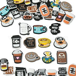 40 Stück 20 Stile Kaffee-Stil PVC-Cabochons&nbsp;KY-CJ0002-02
