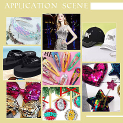 6 рулон 6 видов экологически чистых пластиковых бусин-пайеток PVC-PH0001-29