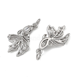 Shegrace Messing-Anhänger mit Pavé-Fassung aus klaren Zirkonia&nbsp;XGRQ4D542-660P
