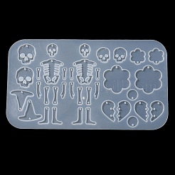 Хэллоуин тема силиконовые подвесные Молды DIY-Q030-05B