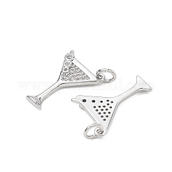 Shegrace Messing-Anhänger mit Mikropavé-Fassung aus klaren Zirkonia&nbsp;XGRQ1U745-379P