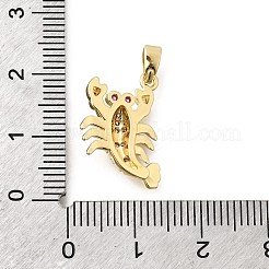 Ciondoli di zirconi in ottone&nbsp;KK-B187-16G