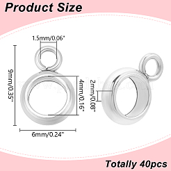 40 шт. трубчатые дужки из нержавеющей стали 304 STAS-LP0001-25