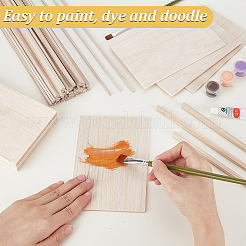 180 шт. 2 вида деревянных палочек для поделок&nbsp;AJEW-GA0008-63