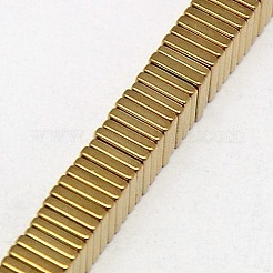 Гальванизировать немагнитных синтетический гематит Heishi бисер пряди&nbsp;G-J171A-3x3mm-06