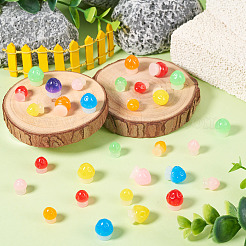 30 шт. 2 стиля светящегося смоляного грибного украшения&nbsp;RESI-TA0004-04A