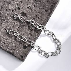 Браслеты-цепочки Figaro из нержавеющей стали 304&nbsp;BJEW-P237-24P