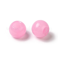 Европейские бусины из натурального белого нефрита (окрашенные) из драгоценных камней G-N342-03T