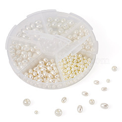 410 pz 6 stili di perle di vetro&nbsp;HY-TA0003-04B