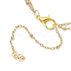 Браслеты на ногу из сплава с подвеской в виде морской звезды из нержавеющей стали 304 с двойной цепочкой для женщин AJEW-AN00756