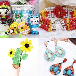 Наборы стеклянных бусин 24 цвета&nbsp;SEED-PH0004-03