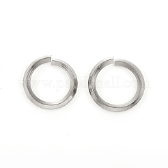 変色しにくい304ステンレススチール製オープン丸カン  ラウンド  ステンレス鋼色  12ゲージ  15x2mm  内径：11mm&nbsp;STAS-G224-22P-05