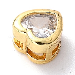 Подвески-слайдеры с инкрустацией из фианита и латуни&nbsp;LS-ZIRC-F125-01B-G