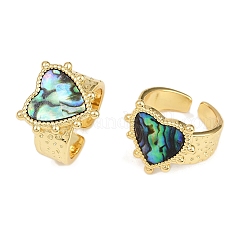 Латунь регулируемые манжеты кольца RJEW-C140-06G