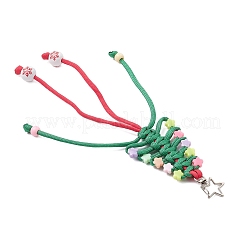 5 шт. полиэстеровый и спандексный шнур для украшения рождественской елки HJEW-JM03799