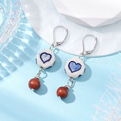 Фарфоровые серьги-гвоздики EJEW-JE06304