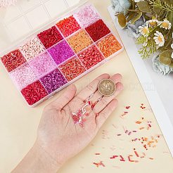 15 стиль стеклянные круглые бусины SEED-HY0001-09