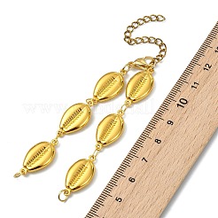 Herstellung von Gliederarmbändern aus Edelstahl 304 in Muschelform&nbsp;AJEW-JB01614