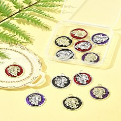 12шт 6 цвета сплава эмалевые подвески&nbsp;FIND-FS0003-81