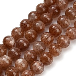 Натуральный Sunstone бисер пряди G-L631-A04-8mm