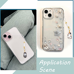 20 шт. 10 стиля эмалевых мобильных ремешков в форме кошки HJEW-SC00133