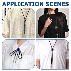 8 шт. 4-х стильные наконечники для шнура из сплава&nbsp;FIND-ME0001-09