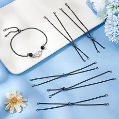 10 шт. 304 нержавеющая сталь панцирная цепь слайдер браслет изготовление&nbsp;AJEW-UN00019