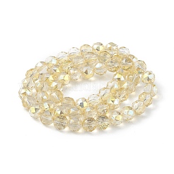 Прозрачные стеклянные бусины гальваническим пряди&nbsp;EGLA-F154-FR01