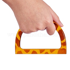 8 шт. 4 цвета пластиковая ручка для кошелька в форме d&nbsp;KY-SZ0001-03