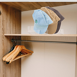 Прозрачная акриловая стойка для хранения шляп DIY-WH0430-694