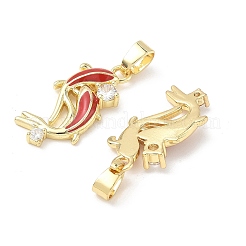 Ottone micro spianare pendenti zirconi&nbsp;KK-C104-04C-G