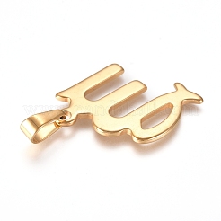 304ステンレスペンダント  星座/星座  ゴールドカラー  乙女座  31x28x1.5mm  穴：10x4.5mm&nbsp;STAS-L210-06E-G