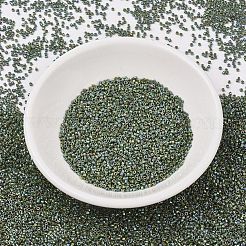 MIYUKIデリカビーズ  シリンダー  日本製シードビーズ  11/0  （db1575)不透明アボカドab  1.3x1.6mm  穴：0.8mm  約2000PCS /ボトル  10 G /ボトル&nbsp;SEED-JP0008-DB1575
