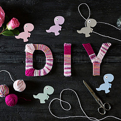 20 шт. 5-х цветные бусины из пищевого экологически чистого силикона в виде динозавра&nbsp;SIL-DR0001-02