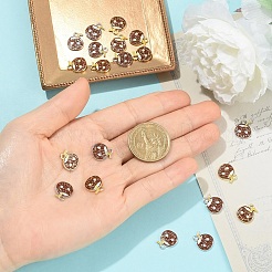 20 шт. подвески из двухцветного сплава кокосовой воды&nbsp;FIND-YW0011-69