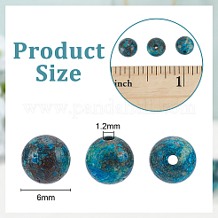 Натуральный хризоколлу драгоценный камень бисер пряди&nbsp;G-OC0001-12