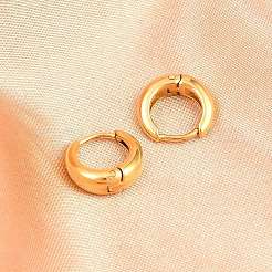 Boucles d'oreilles créoles en acier inoxydable chirurgical 316&nbsp;LS-EJEW-C160-06B-G