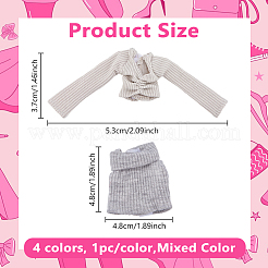 8 шт. 8 стиля одежды для кукол из полиэстера&nbsp;DIY-DC0003-58