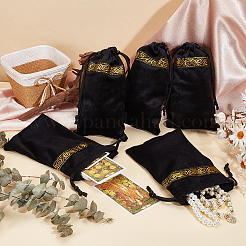 Прямоугольные бархатные сумки на шнурке TP-WH0007-23