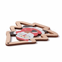 Bois imprimé grands pendentifs&nbsp;FIND-H030-04