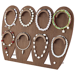 1 ensemble de présentoirs à bijoux en bois à 2 niveaux&nbsp;ODIS-SC0001-14B