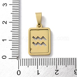 Подвески из нержавеющей стали 304 с изображением двенадцати созвездий STAS-S152-02G-K