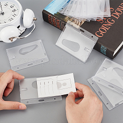 Прямоугольная пластиковая крышка держателя удостоверения личности&nbsp;AJEW-WH0556-03B