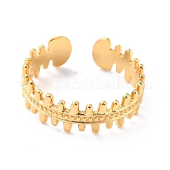 Anillos de dedo de acero inoxidable 304 con revestimiento iónico (IP)&nbsp;RJEW-L102-19G