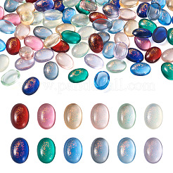 110шт 11 цвета прозрачные кабошоны из смолы CRES-CW0001-03