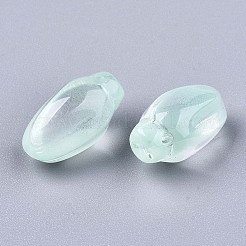 Perle di vetro verniciate a spruzzo trasparente&nbsp;GLAA-N035-013-D03